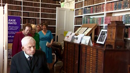 Queen visits library on second day of Northern Ireland trip