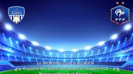 DETECTION U13 CRITERIUM ET NIVEAU 1