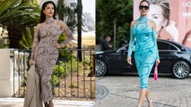 Cannes 2023 Red Carpet : Esha Gupta Julfer Milano Cold Shoulder Dress Sunny Leone ने किया Copy |