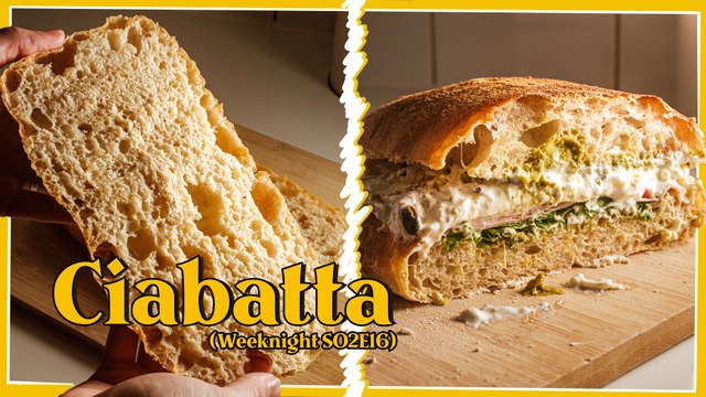 Comment faire un pain CIABATTA ? + Recette de sandwich INCROYABLE