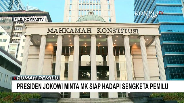 Presiden Jokowi Minta Mahkamah Konstitusi Siap Hadapi Sengketa di Pileg, Pilpres, dan Pilkada