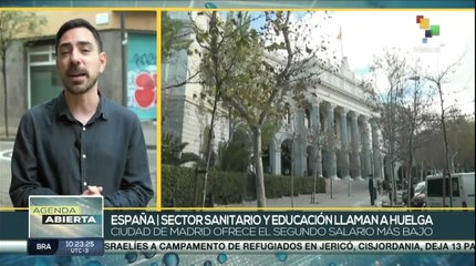 Sectores sanitario y educativo de España llaman a huelga