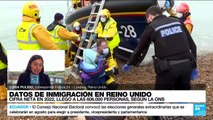 Informe desde Londres: 660.000 migrantes entraron a Reino Unido en 2022