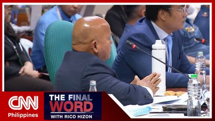 Dela Rosa explains why he knelt before police officers in Senate hearing