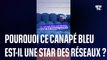 Comment un canapé bleu français est devenu la star des réseaux sociaux
