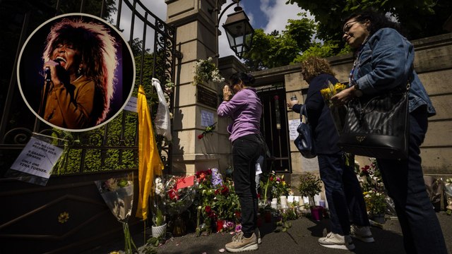 Vivienda de Tina Turner amanece con flores y velas