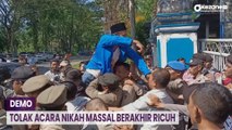 Demo Tolak Acara Nikah Massal di Lombok Barat Berakhir Ricuh