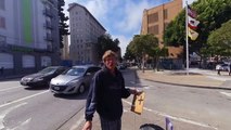 Homeless Man Panhandling in San Francisco VR180