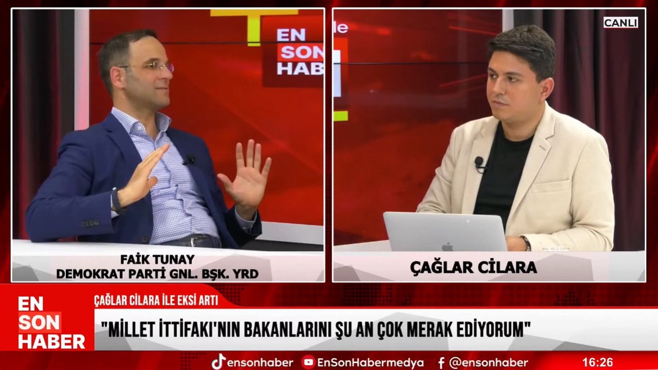 Faik Tunay Millet İttifakı'nın seçim sürecini Ensonhaber yayınında değerlendirdi