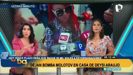 Dejan explosivo en casa de Deysi Araujo en vivo.
