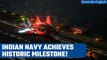 MiG-29K lands on India's Aircraft Carrier INS Vikrant at night for first time | Oneindia News