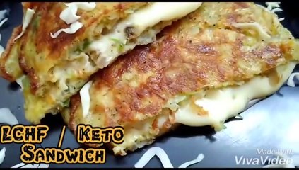 Keto Recipe - Keto Sandwich - LCHF Recipe - Omelette Sandwich