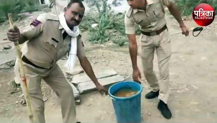 पुलिस ने भट्टियां तोड़ नष्ट की अवैध हथकढ़ शराब