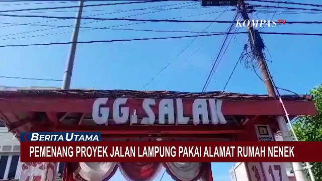 Tender Pemenang Proyek Jalan Lampung Pakai Alamat Rumah Nenek di Gang