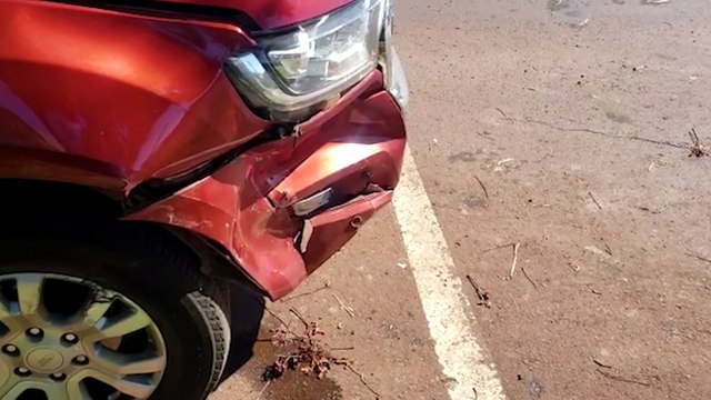 Colisão entre veículos é registrada no Bairro Coqueiral, em Cascavel