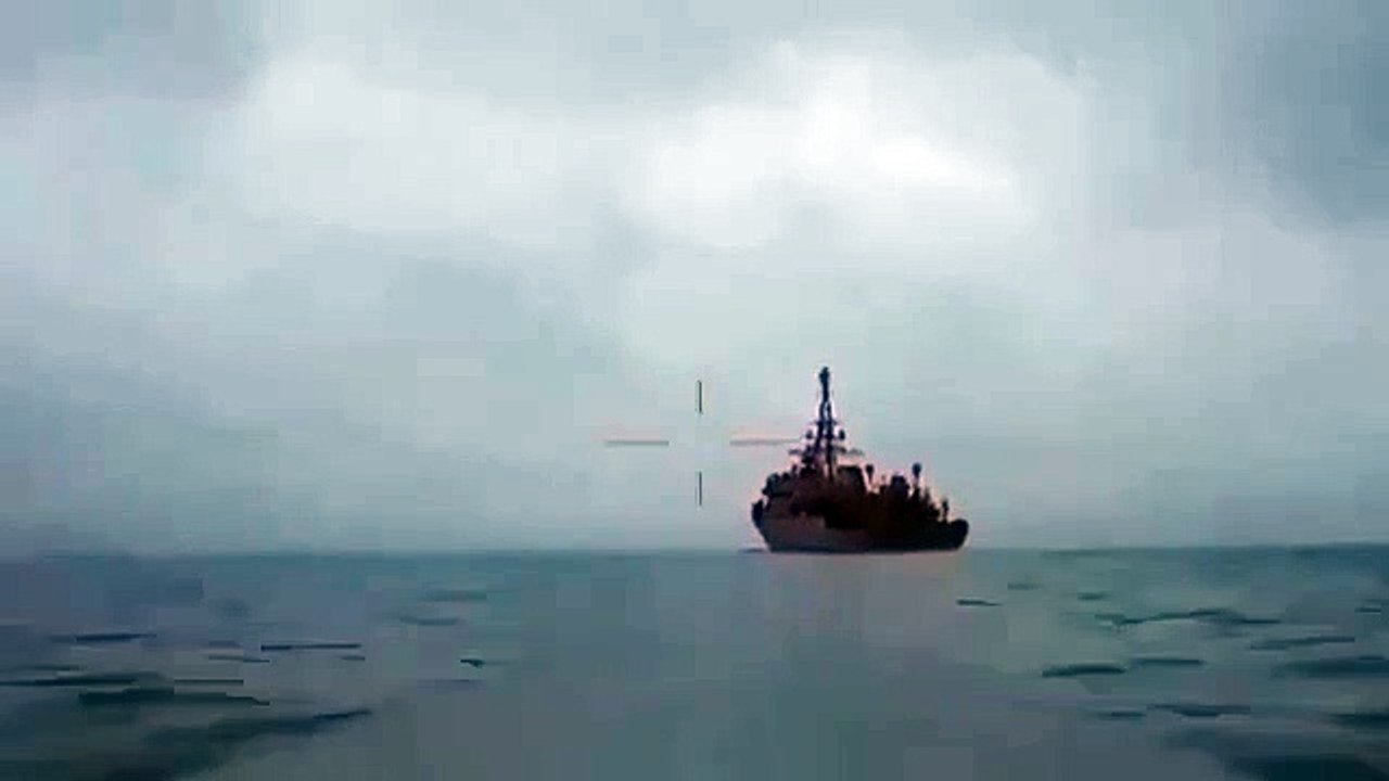 Ukrainian maritime drone strikes the newest Russian warship "Ivan Khurs"