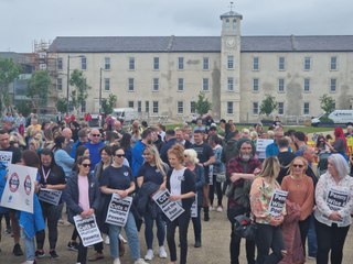 John Lynch tells Derry rally cuts are ‘an attack’ on youth workers and children they support