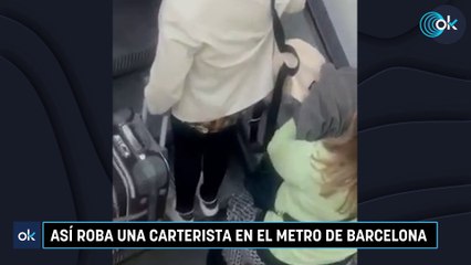 Así roba una carterista en el Metro de Barcelona