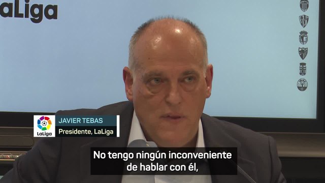 Tebas: Quiero demostrar a Vinicius que LaLiga lucha contra el racismo