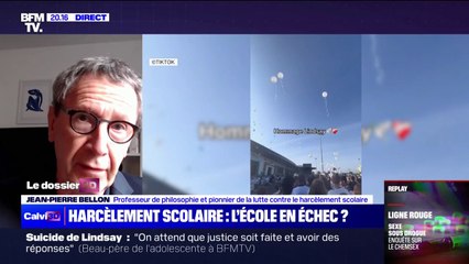 Suicide de Lindsay: "Il y a quelque chose qui nous échappe avec les réseaux sociaux" pour Jean-Pierre Bellon, professeur de philosophie et spécialiste du harcèlement scolaire