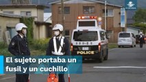 Tras matar a tres personas, hombre armado se atrinchera en edificio de Japón