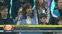 Argentina: Cristina Fernández lidera homenaje a Néstor Kirchner en Plaza de Mayo