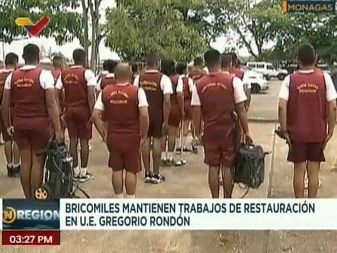 Monagas | Bricomiles realizan trabajos de rehabilitación en la U.E. Gregorio Rondón en Maturín​