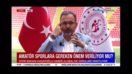 Bakan Kasapoğlu amatör sporlar ve kadın sporcular için yapılanları anlattı