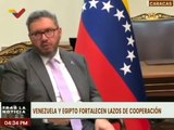 Venezuela y Egipto fortalecen relaciones bilaterales de cooperación