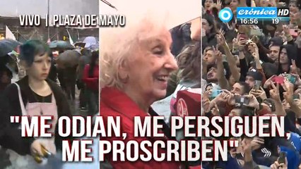 Estela De Carlotto: "El pueblo le está pidiendo a Cristina que sea ella la que conduzca el país"