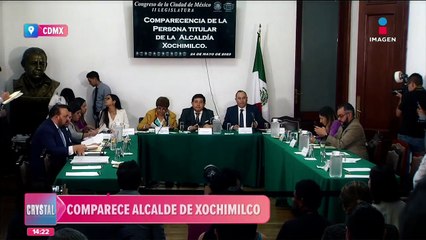 El alcalde de Xochimilco, compareció ante el Congreso de la CDMX
