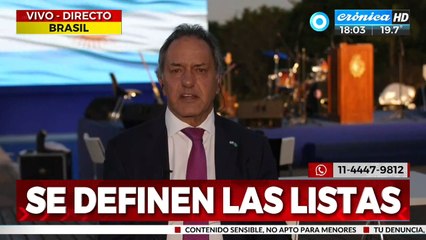 Daniel Scioli: "Fue un gran desafío reconstruir la relación con Brasil"