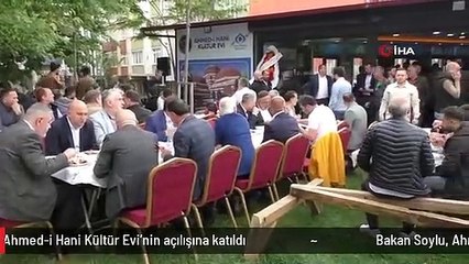 Bakan Soylu, Ahmed-i Hani Kültür Evi'nin açılışına katıldı