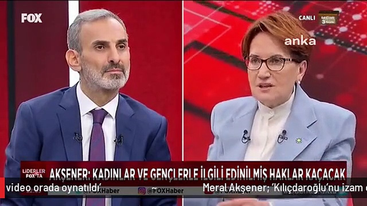 Meral Akşener: 'Kılıçdaroğlu'nu izam eden yalan, kurgu bir video orada oynatıldı'