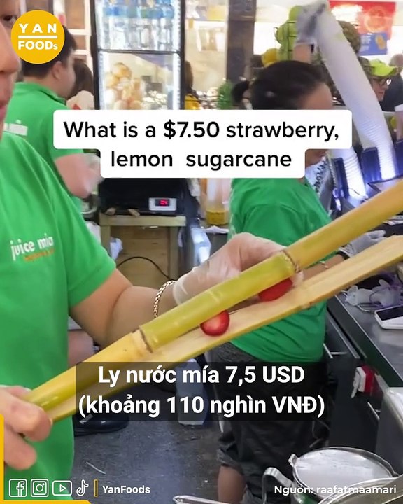 Món Việt sang nước ngoài giá vừa cao vừa có biến thế: Nước mía được ép cùng cam, dâu lại còn hơn 100 nghìn đồng 1 ly