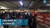 Reportan retrasos de hasta 40 minutos en la Línea 3 del Metro