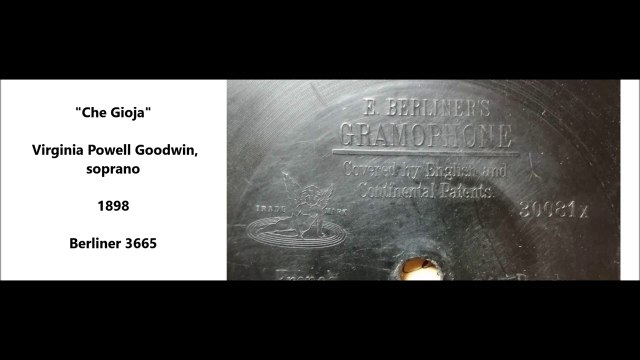 Che Gioja - Virginia Powell Goodwin (1898)