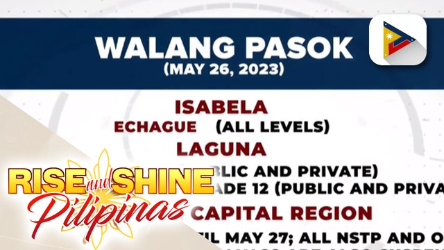 Ilang paaralan sa bansa, walang pasok ngayong araw dahil sa Bagyong Mawar