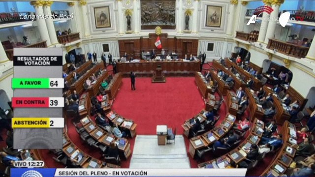 Congreso de Perú declara persona non grata al presidente de México