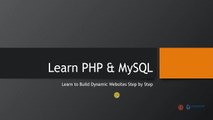 Complete PHP & MySQL Course (2023)