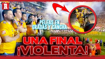 Download Video: PELEA en las TRIBUNAS | Se CALIENTAN los ánimos en la FINAL Tigres vsChivas