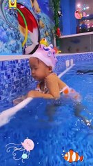 Baby Girl Learning Swimming | Cute Babies | Naughty Babies | Baby Funny Moments | Funny Babies #baby