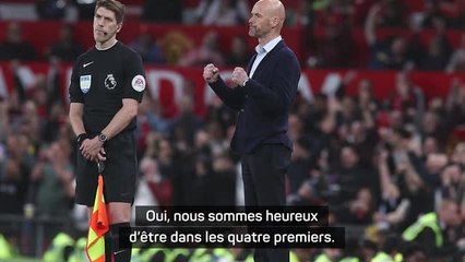 32e j. (en retard) - Ten Hag : "Heureux d'être dans les quatre premiers"