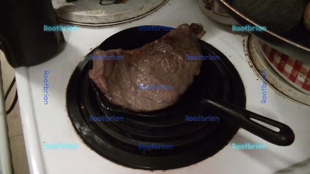 Air Cooked Steak to Rare (Cooked using a heat gun) under ten minutes