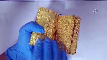 Erzincan’da ele geçirildi! 24 ayar saf altından yapılmış