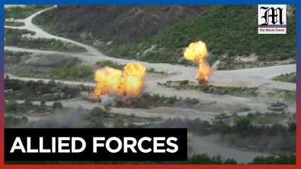 US, SKorea hold live fire-drills near border with North