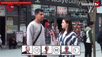 Sokak röportajında ilginç an