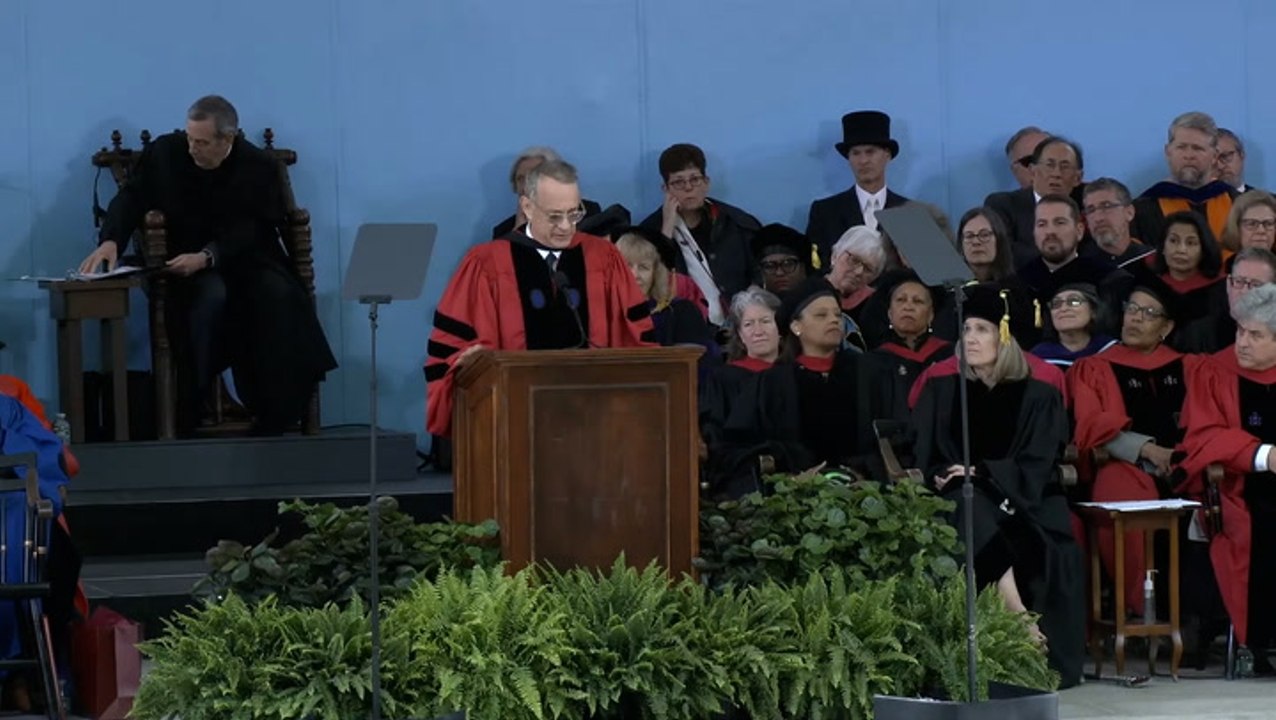 Tom Hanks gives speech on ‘truth’ to Harvard University graduates