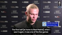 “Best first half I’ve ever seen” -Haaland on City win over Real Madrid