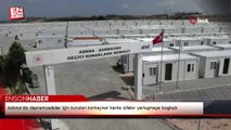 Adana’da depremzedeler için kurulan konteyner kente aileler yerleşmeye başladı